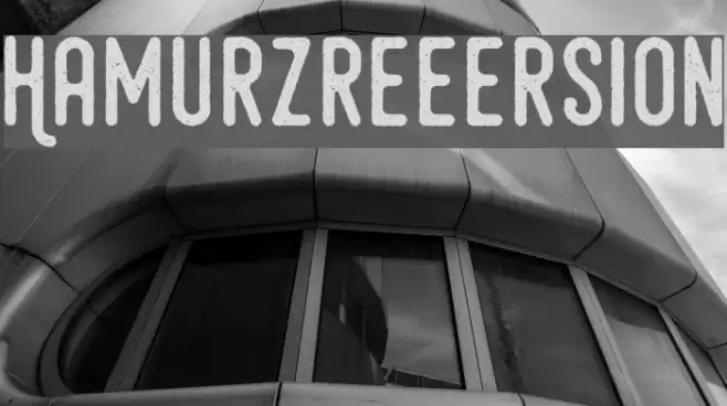HamurzFreeVersion Font examples