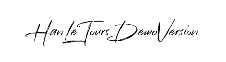 Han Le Tours Demo Version  Free Fonts Download