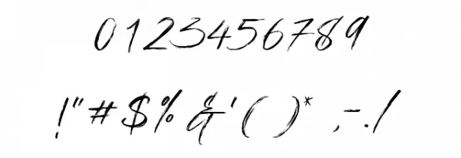 Han Le Tours Demo Version Font OTHER CHARS