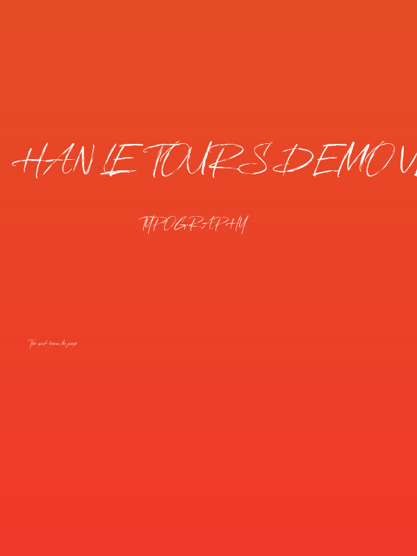 Han Le Tours Demo Version Poster