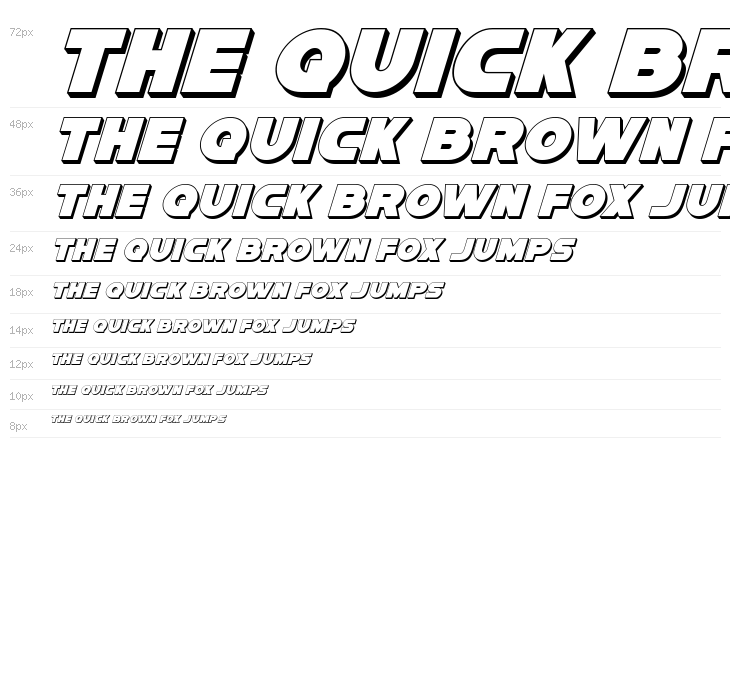 Han Solo 3D Italic Waterfall