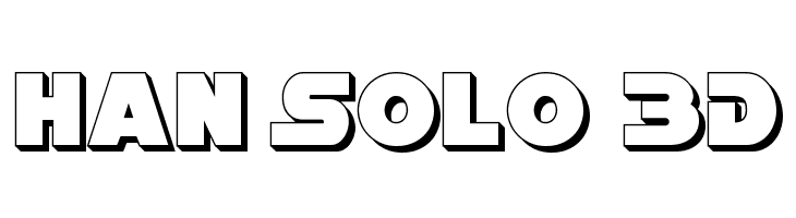 Han Solo 3D  font caratteri gratis