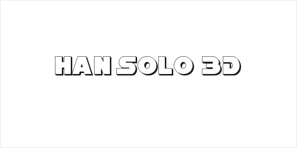Han Solo 3D Logo