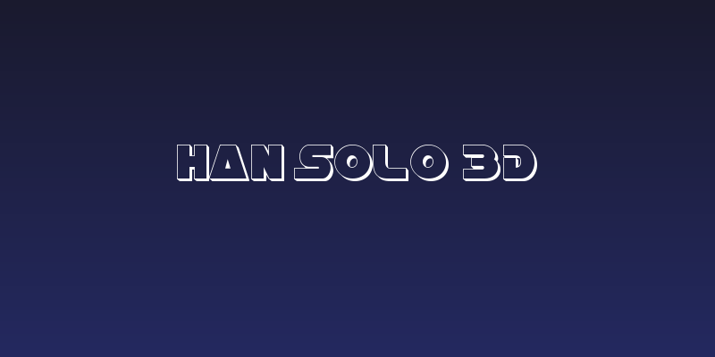 Han Solo 3D Social Header