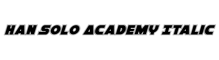 Han Solo Academy Italic  नि: शुल्क फ़ॉन्ट्स डाउनलोड