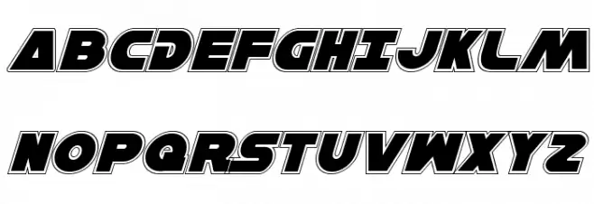 Han Solo Academy Italic Polices MAJUSCULES