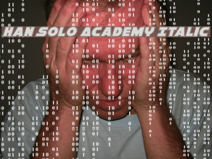 Han Solo Academy Italic Font examples