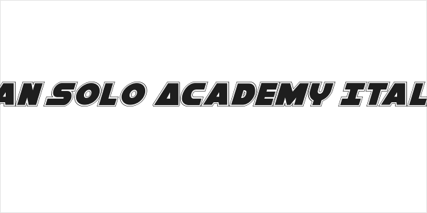 Han Solo Academy Italic Logo