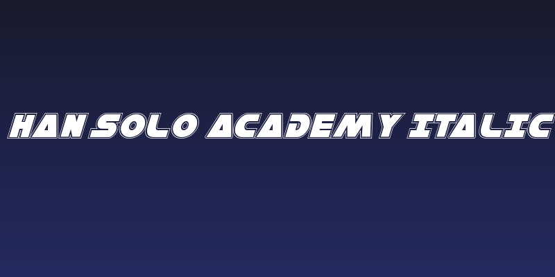Han Solo Academy Italic Social Header