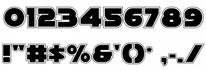 Han Solo Academy Font OTHER CHARS