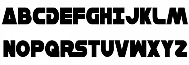 Han Solo Condensed Шрифта ВЕРХНИЙ