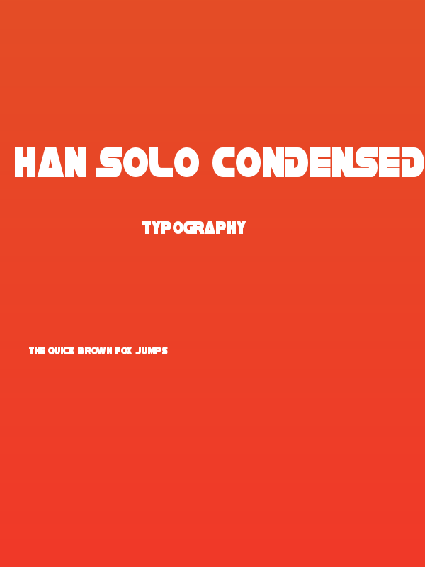 Han Solo Condensed Poster