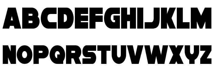 Han Solo Condensed Font LOWERCASE