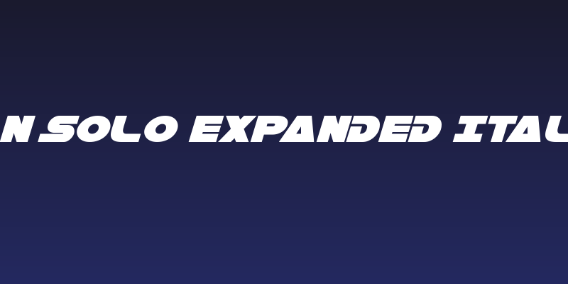 Han Solo Expanded Italic Social Header