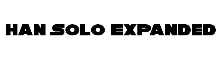 Han Solo Expanded  Frei Schriftart Herunterladen
