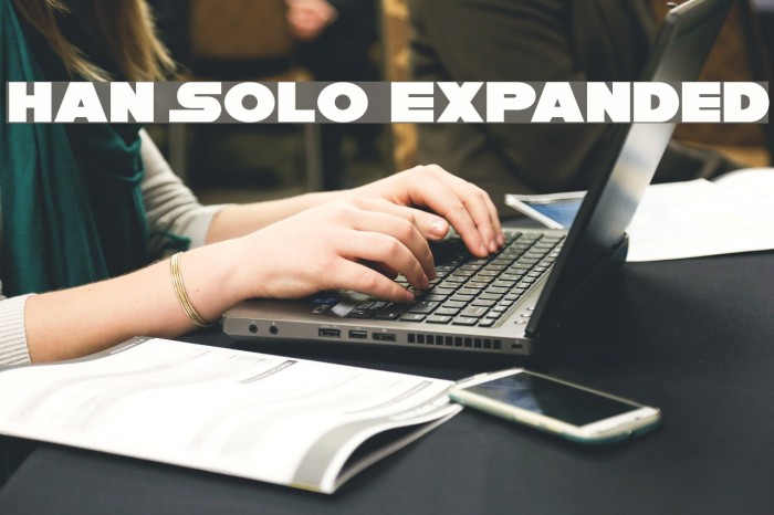 Han Solo Expanded Font examples