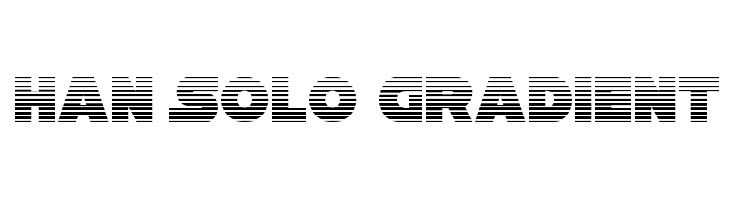 Han Solo Gradient Font