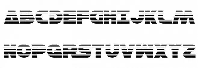 Han Solo Gradient Шрифта ВЕРХНИЙ