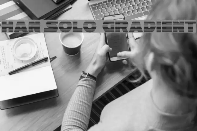Han Solo Gradient Font examples