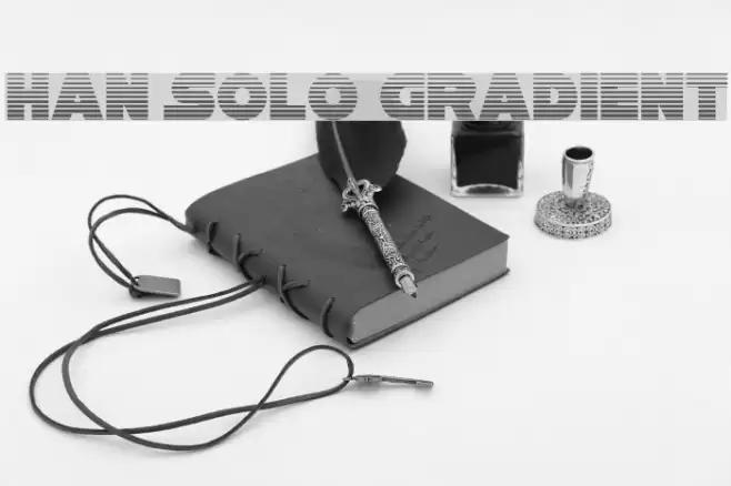 Han Solo Gradient Font examples