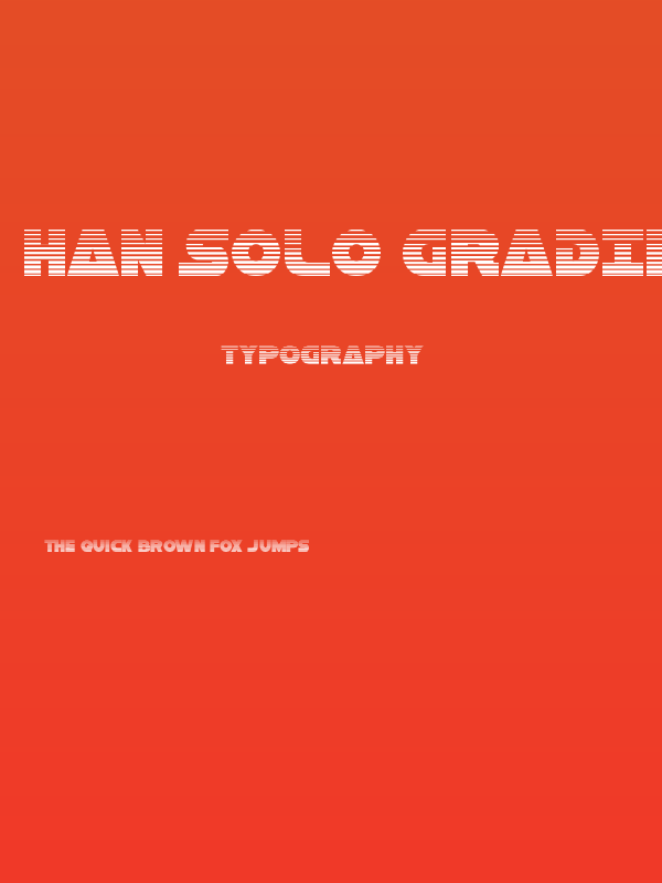 Han Solo Gradient Poster