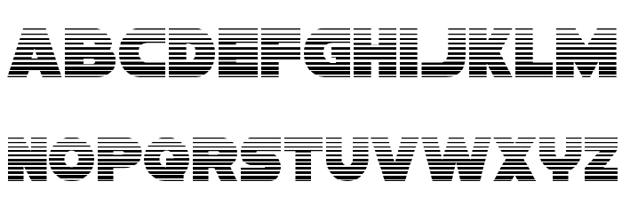 Han Solo Gradient Font LOWERCASE