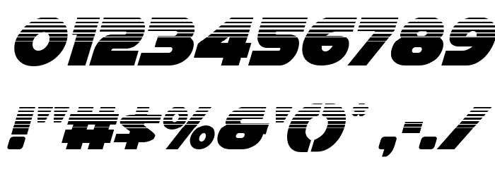 Han Solo Halftone Italic Font OTHER CHARS