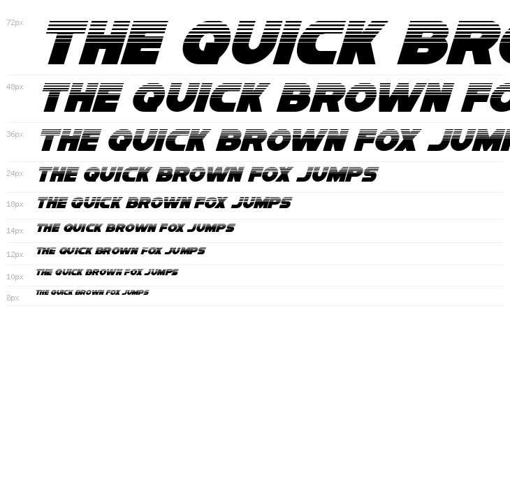 Han Solo Halftone Italic Waterfall