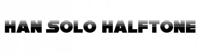 Han Solo Halftone  Frei Schriftart Herunterladen
