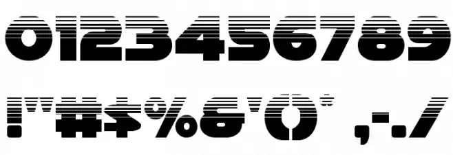 Han Solo Halftone Font OTHER CHARS