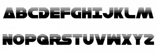 Han Solo Halftone Font Litere mari