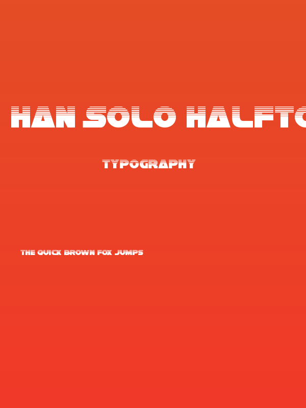 Han Solo Halftone Poster