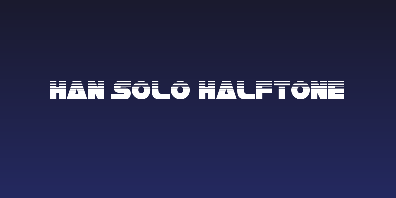 Han Solo Halftone Social Header