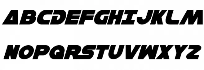 Han Solo Italic لخطوط تنزيل الأحرف الكبيرة