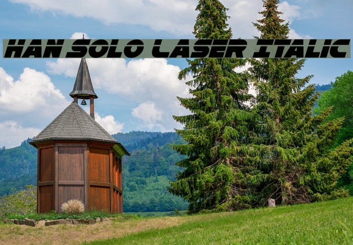 Han Solo Laser Italic Example 1