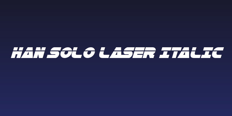 Han Solo Laser Italic Social Header