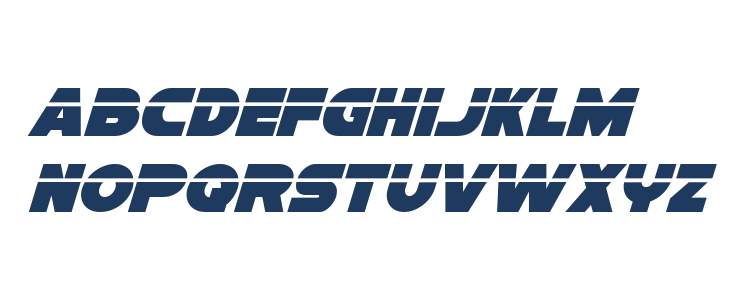 Han Solo Laser Italic Lowercase