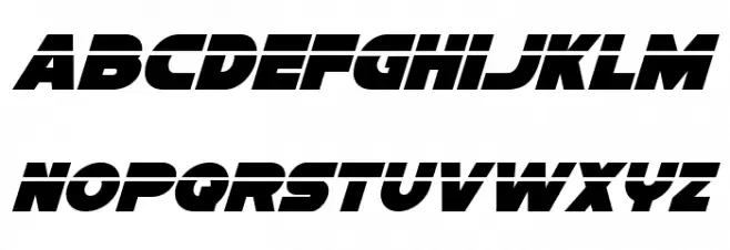 Han Solo Laser Italic Fuentes MINÚSCULAS