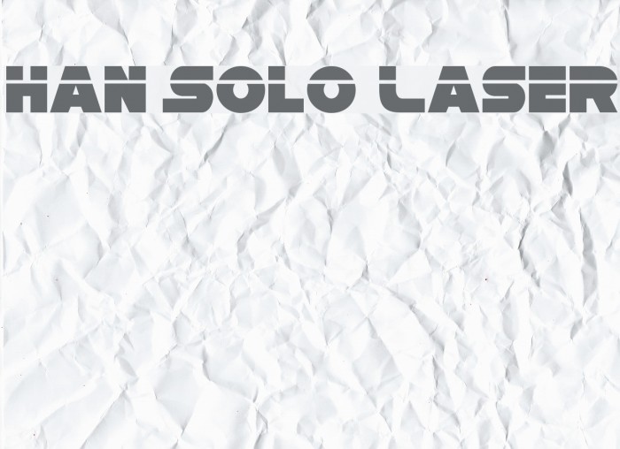 Han Solo Laser Font examples