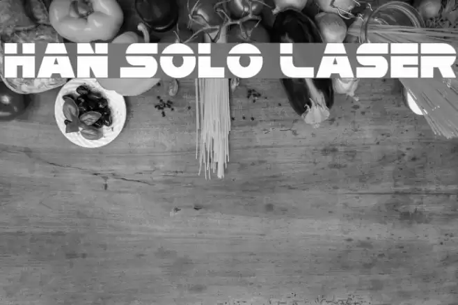 Han Solo Laser Font examples