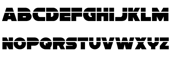 Han Solo Laser Font LOWERCASE