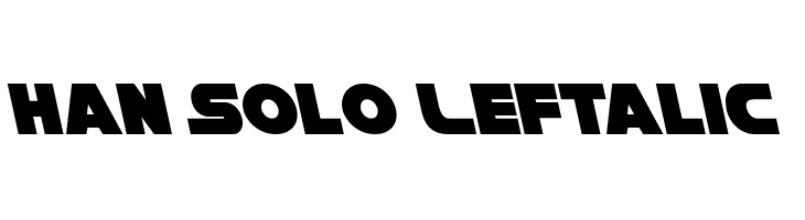 Han Solo Leftalic  免费字体下载