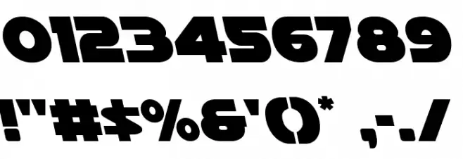 Han Solo Leftalic Font OTHER CHARS
