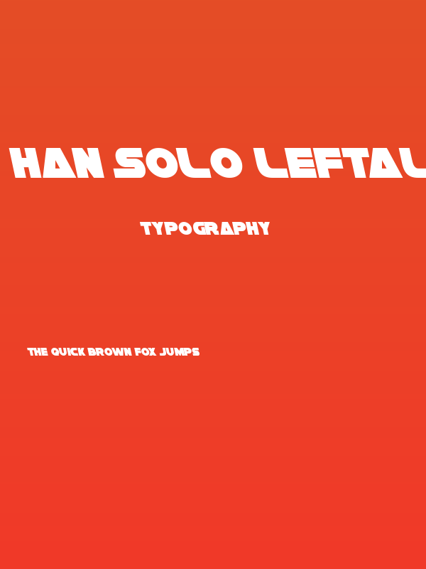 Han Solo Leftalic Poster