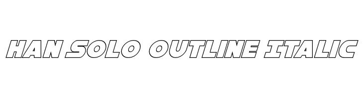 Han Solo Outline Italic  لخطوط تنزيل