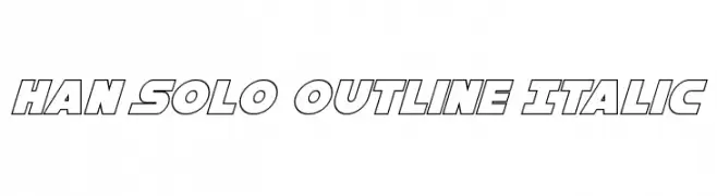 Han Solo Outline Italic 