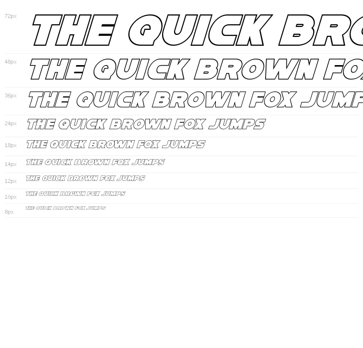 Han Solo Outline Italic Waterfall