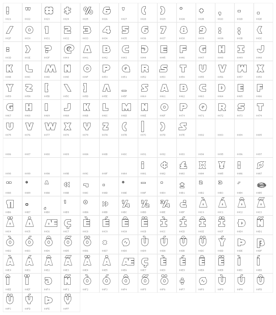 Han Solo Outline Character Map