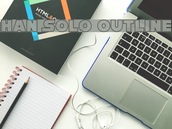 Han Solo Outline Font examples