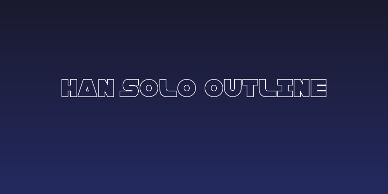 Han Solo Outline Social Header